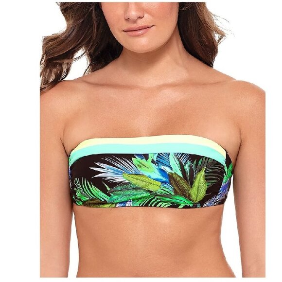 Salt + Cove Juniors' Tropic Glo Bandeau Bikini Top - Picture 1 of 8